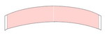 5" Super Wide C Contour Red Liner Clear Hairpiece Tape